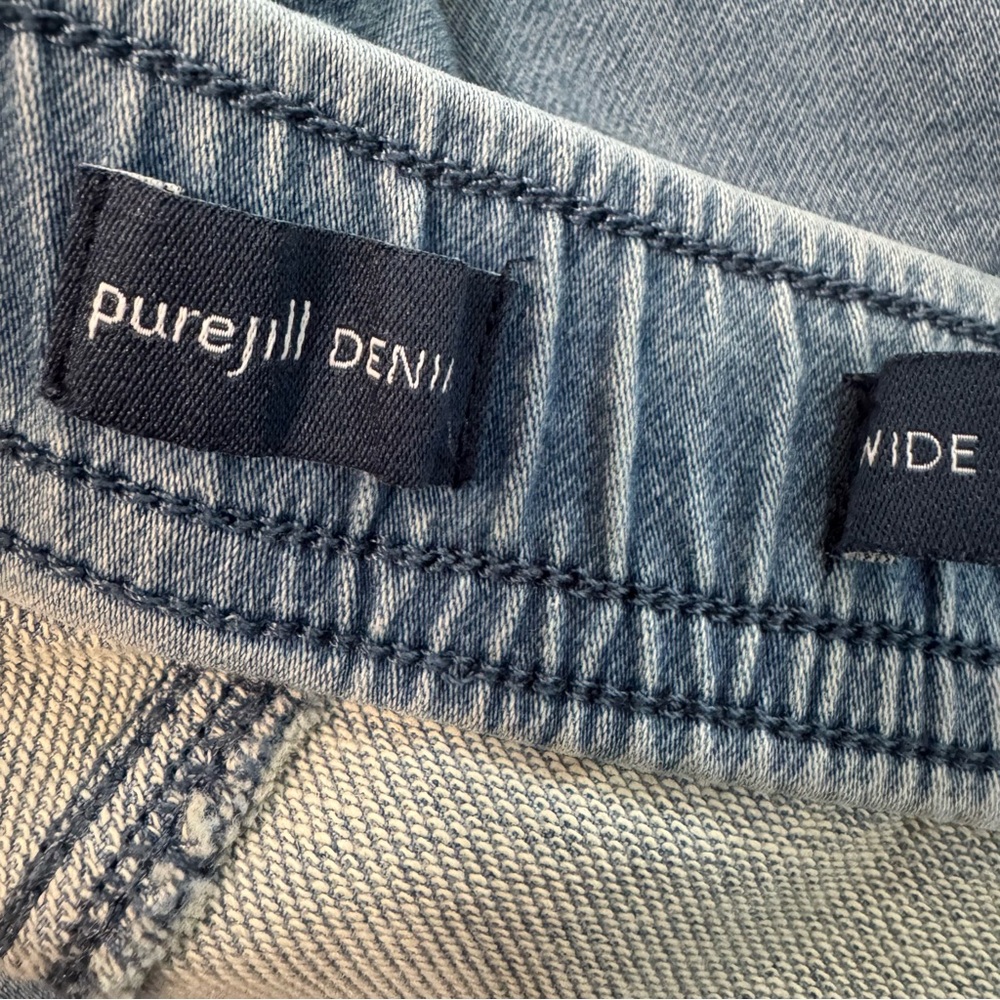 PureJill J. Jill  Denim Soft Wide Leg Pull On Jeans. Women’s XL TALL (38X33) - Picture 4 of 15